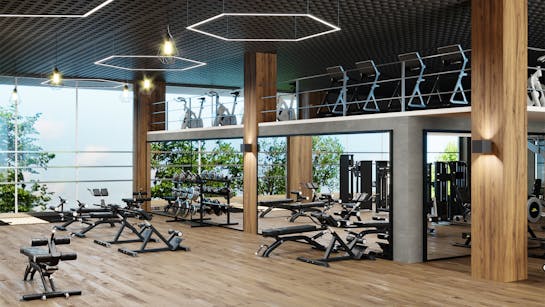 Moderner Fitnessraum