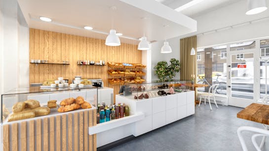 Einrichtungsbeispiel einer Bäckerei