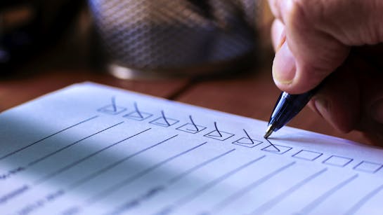 Checkliste Checkliste