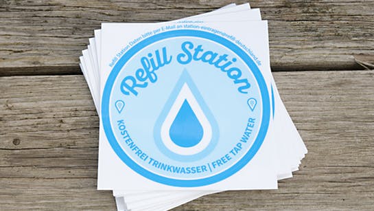 Refill Deutschland Aufkleber Refill Deutschland Aufkleber