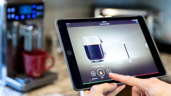 Kaffeezubereitung per Telemetrie Kaffeezubereitung per Telemetrie