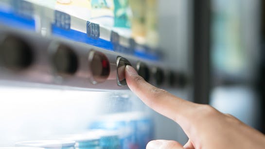 Auswahl an Verpflegungsautomaten Auswahl an Verpflegungsautomaten