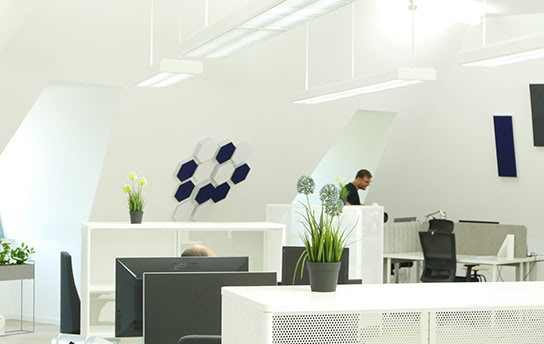 Das tradingtwins Büro Innenansicht der Büroräume